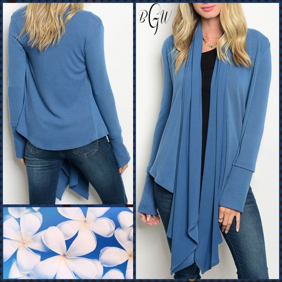 Boutique with Grace Sweaters - 5🌟Gorgeous Long Sleeve Waterfall Cardigan